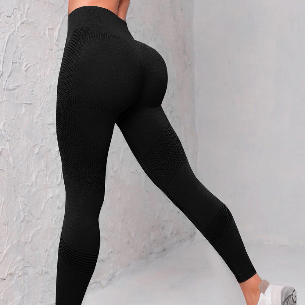 Yogabyxor, enfärgade prickrandiga, damer