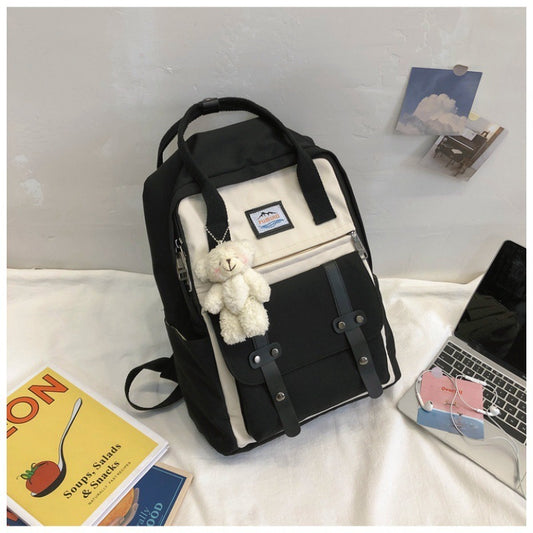 Fashion Color Contrast Backpack