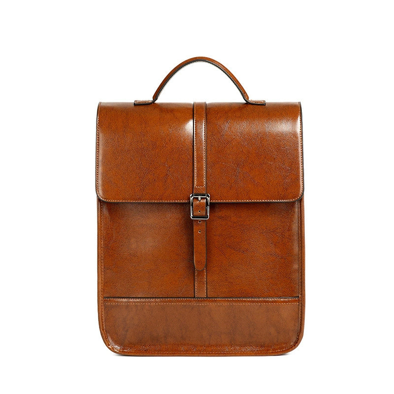 British Style Leather Backpack