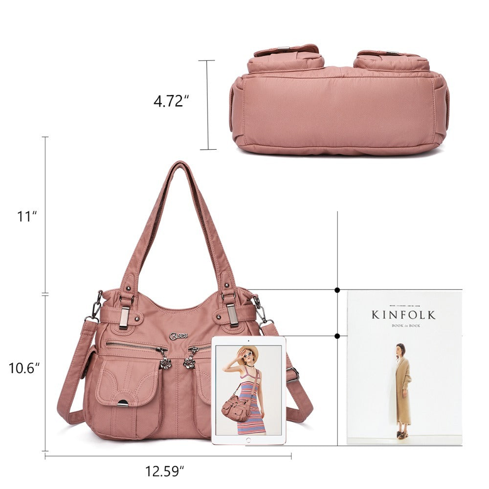 Fashion Soft Leather Crossbody Bag