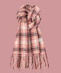 All-match Plaid Faux Cashmere Scarf