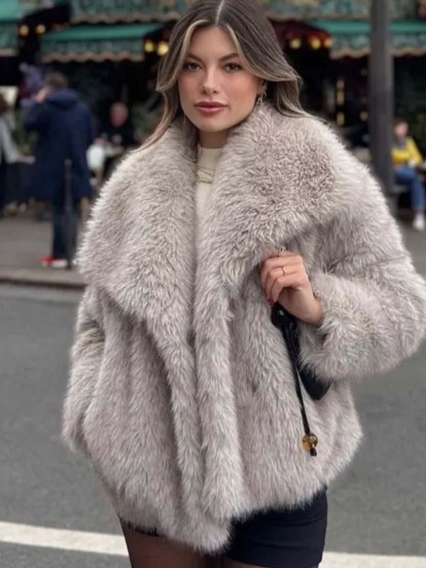 Plush Coat Fashion Style