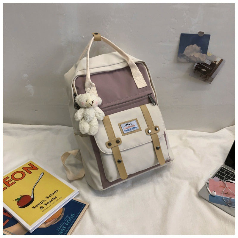 Fashion Color Contrast Backpack
