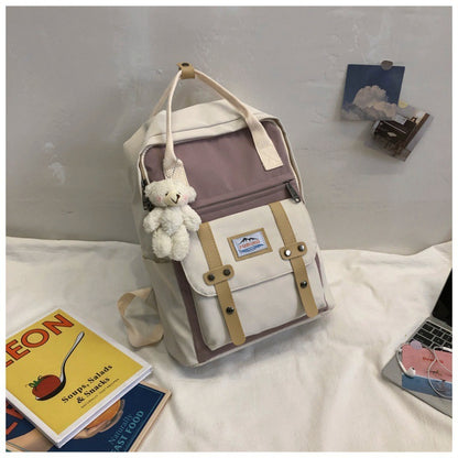 Fashion Color Contrast Backpack