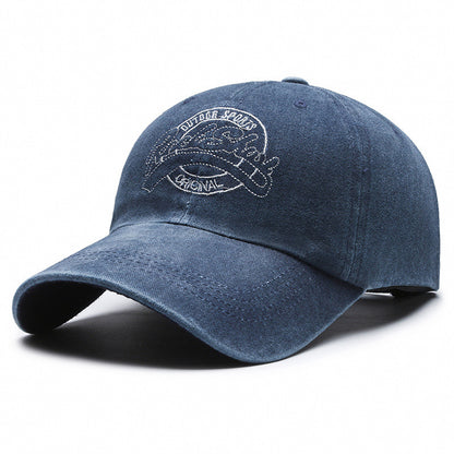 All-match Washed Denim Cap