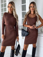Ribbed dress & bolero set