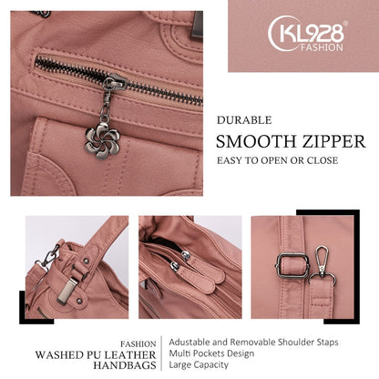 Fashion Soft Leather Crossbody Bag