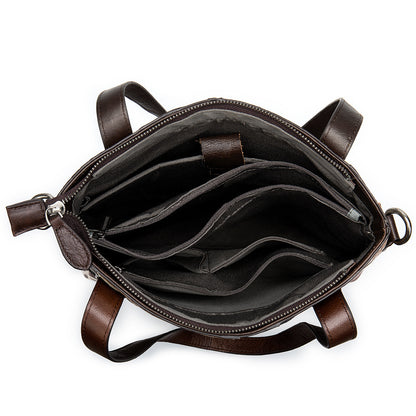 Genuine leather shoulder bag