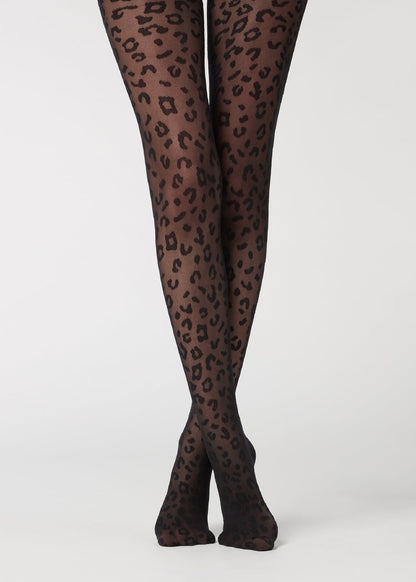 Vintage Leopard Pantyhose