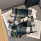 Pure Wool Plaid Scarf