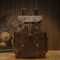 Crazy Horse Leather Retro Backpack