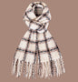 All-match Plaid Faux Cashmere Scarf