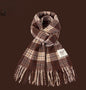 All-match Plaid Faux Cashmere Scarf