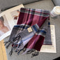 Pure Wool Plaid Scarf