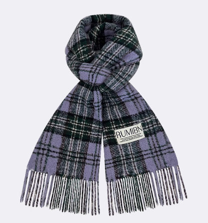 All-match Plaid Faux Cashmere Scarf