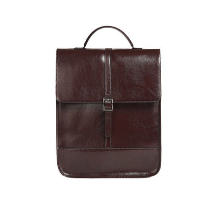 British Style Leather Backpack