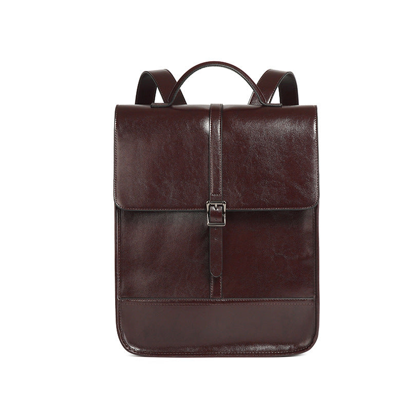 British Style Leather Backpack