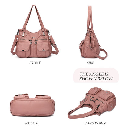 Fashion Soft Leather Crossbody Bag