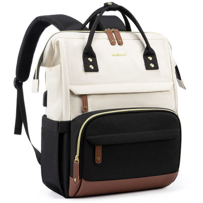 Black & White Laptop Backpack