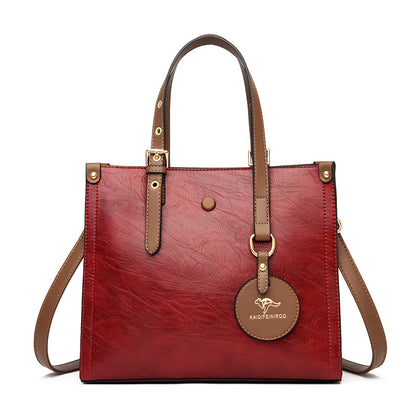 Oil Wax Leather Handbag