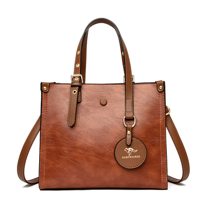 Oil Wax Leather Handbag