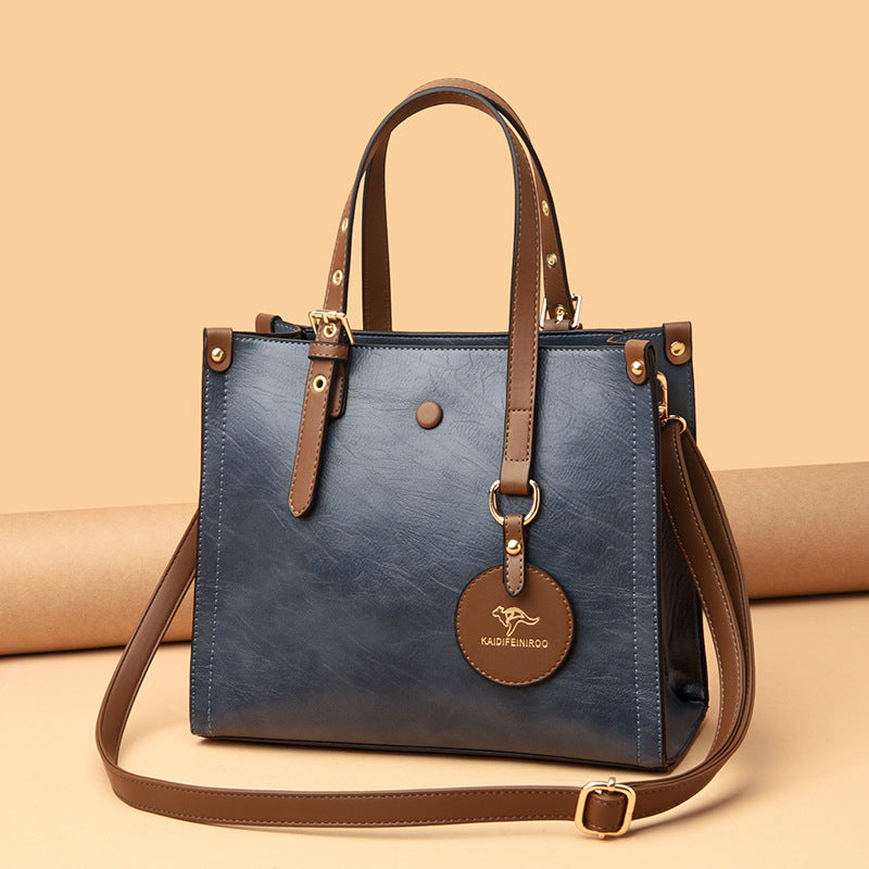Oil Wax Leather Handbag