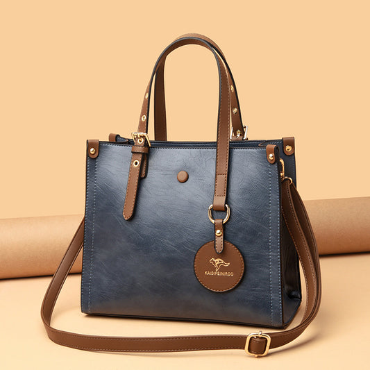 Oil Wax Leather Handbag
