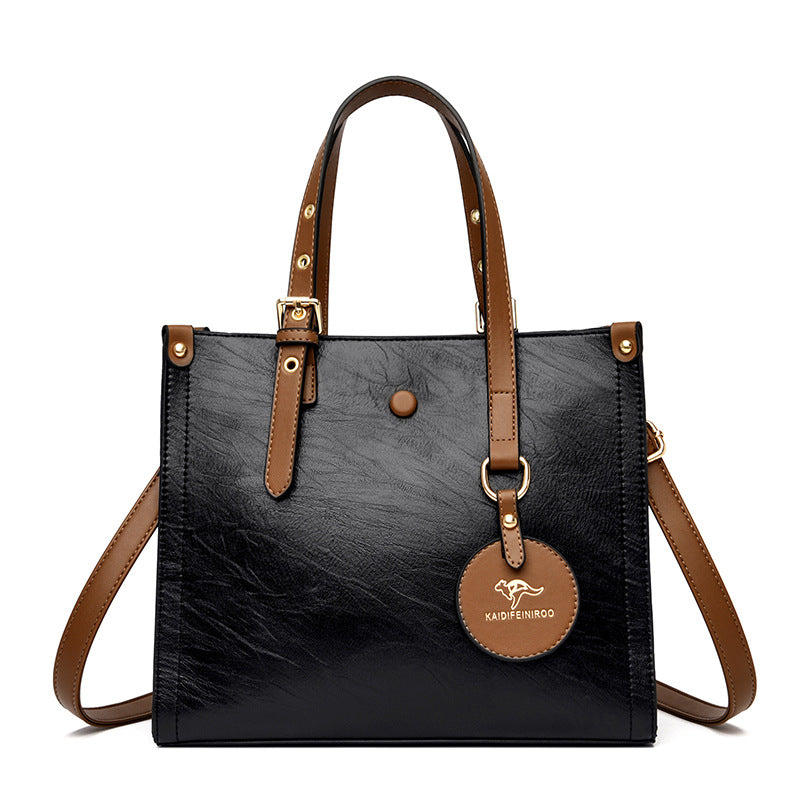 Oil Wax Leather Handbag