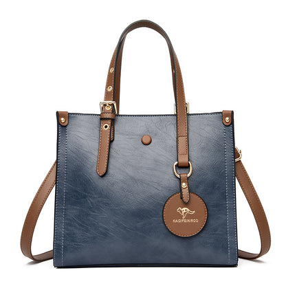 Oil Wax Leather Handbag