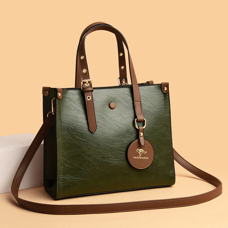 Oil Wax Leather Handbag