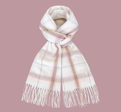 All-match Plaid Faux Cashmere Scarf