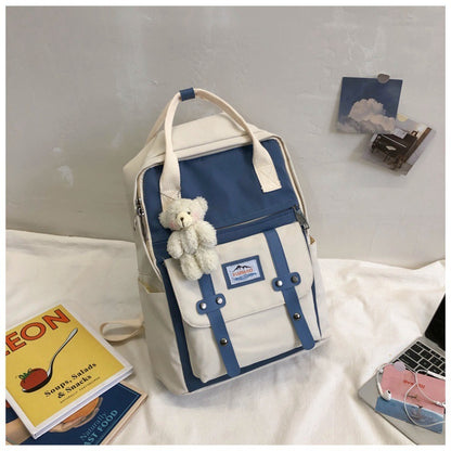 Fashion Color Contrast Backpack
