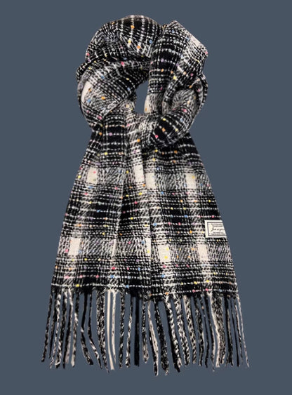 All-match Plaid Faux Cashmere Scarf