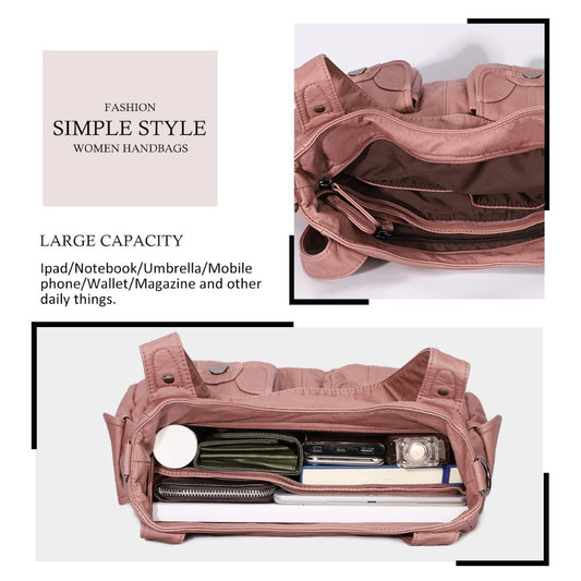 Fashion Soft Leather Crossbody Bag