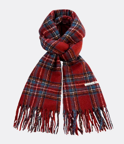 All-match Plaid Faux Cashmere Scarf