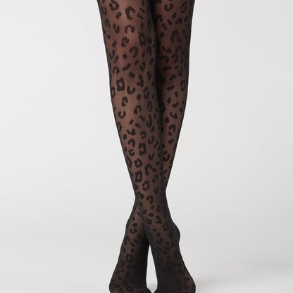 Vintage Leopard Pantyhose