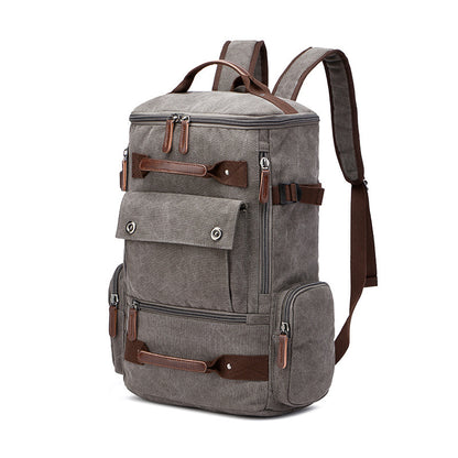 Vintage-Style Canvas Backpack