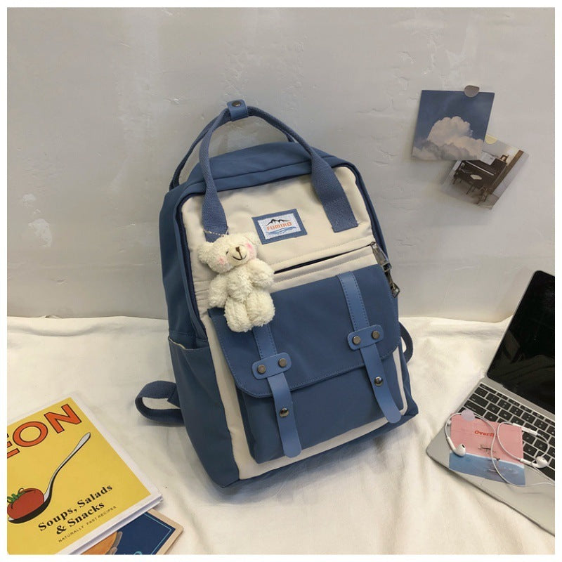 Fashion Color Contrast Backpack