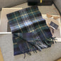 Pure Wool Plaid Scarf