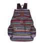 Stylish Cotton-Linen Contrast Backpack