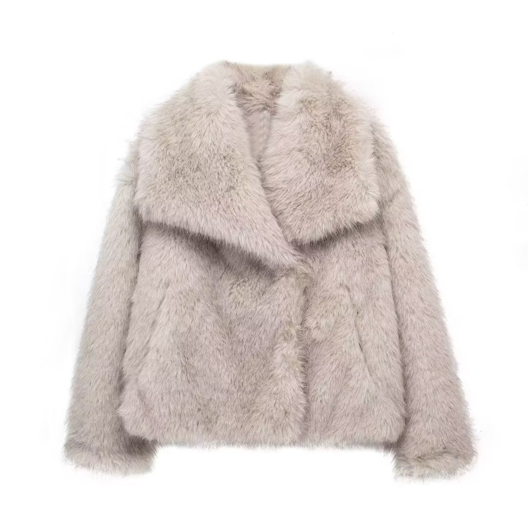 Plush Coat Fashion Style