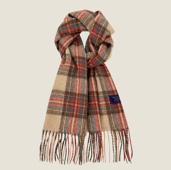 All-match Plaid Faux Cashmere Scarf